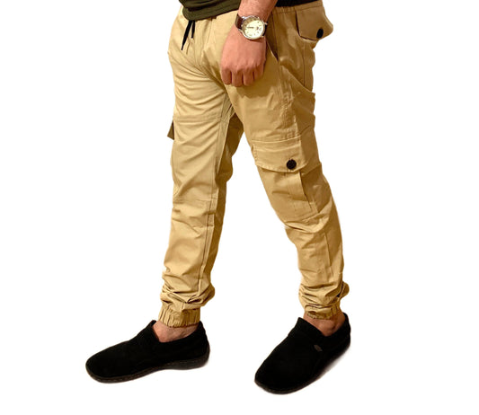 Pack of 4 - Men’s Cargo Cotton Trousers